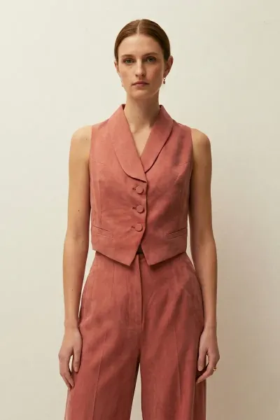 Chaleco Fiesta Entallado en Tencel - SystemAction