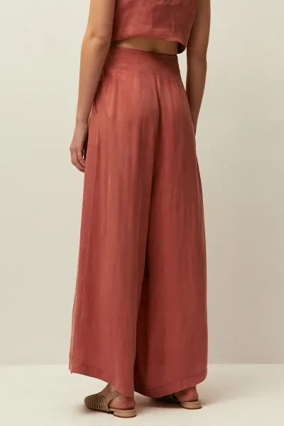 Pantalón Palazzo Fluido en Tencel - SystemAction