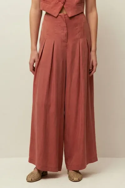 Pantalón Palazzo Fluido en Tencel - SystemAction