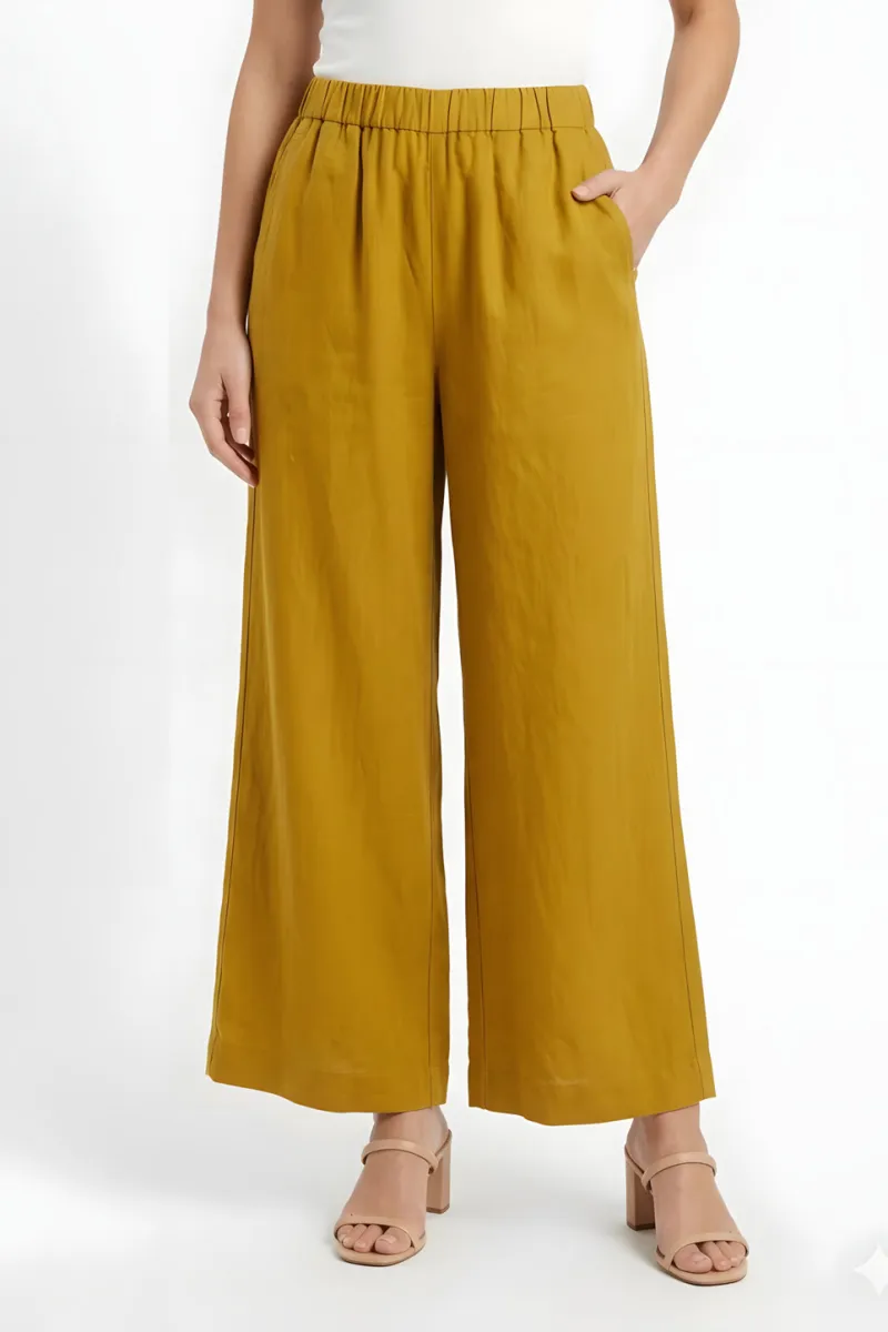 Pantalón ancho de algodón lino | Desires | RettoModaStils
