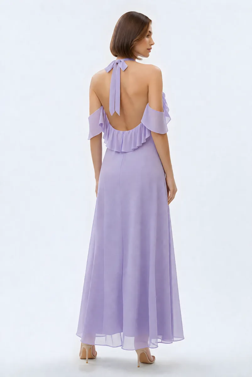 Vestido largo volantes | Phard | RettoModaStils