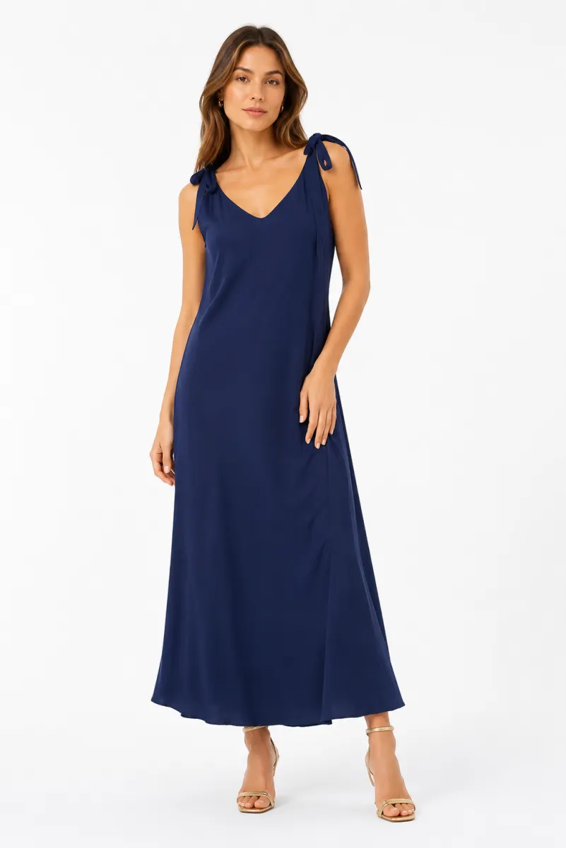 Vestido largo tirantes lazos | Sarah Chole | RettoModaStils