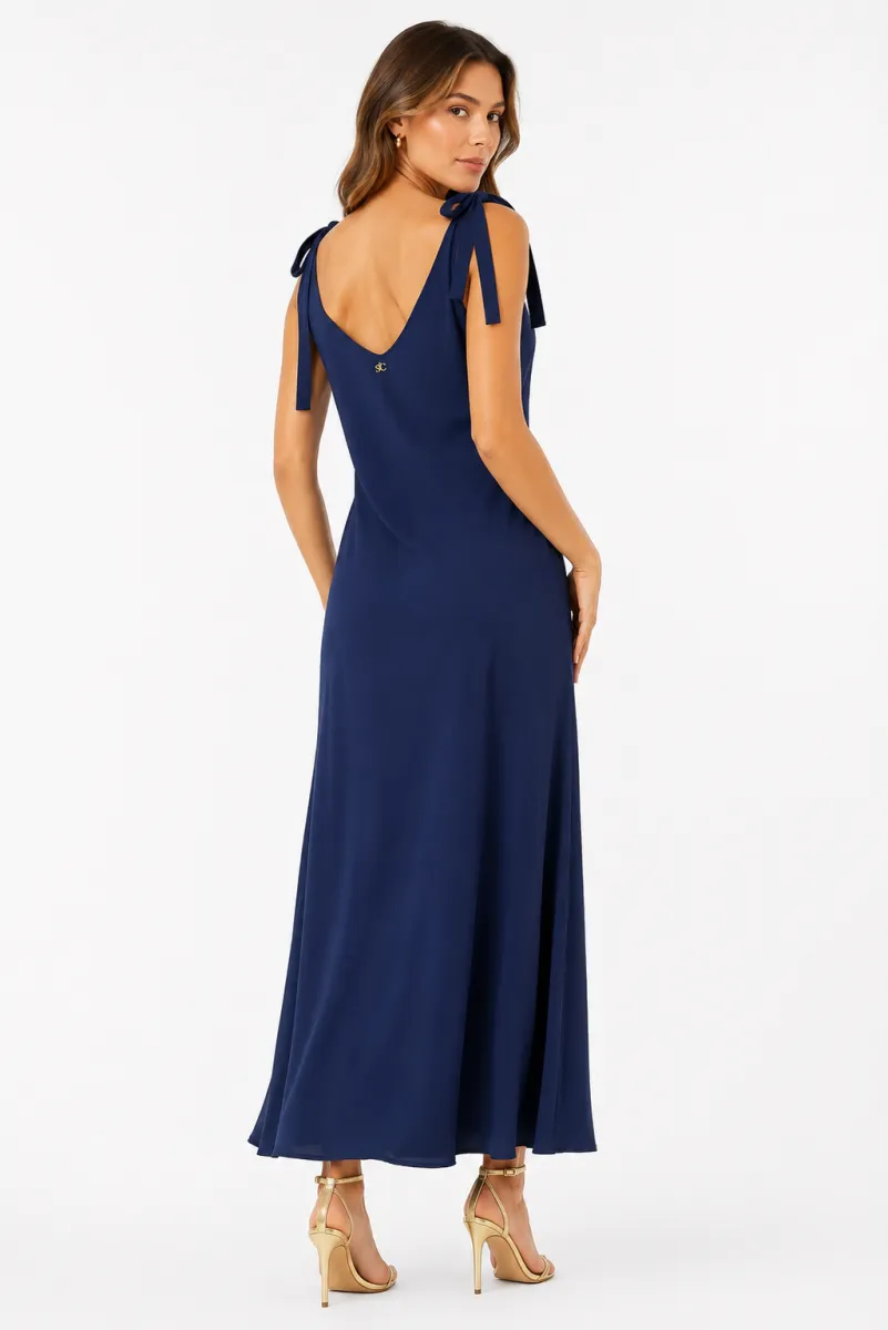 Vestido largo tirantes lazos | Sarah Chole | RettoModaStils