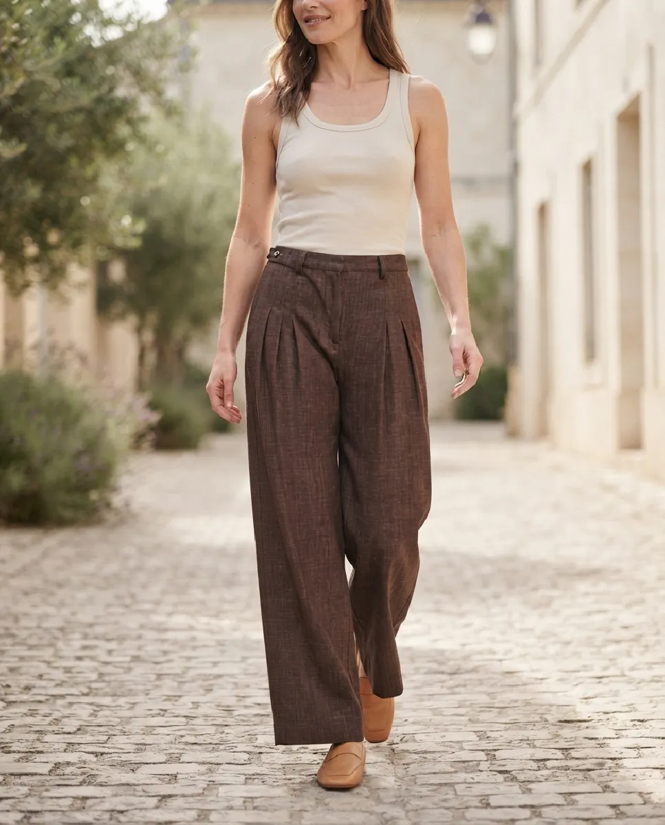 Pantalón Edna de pinzas | NÜ | RettoModaStils