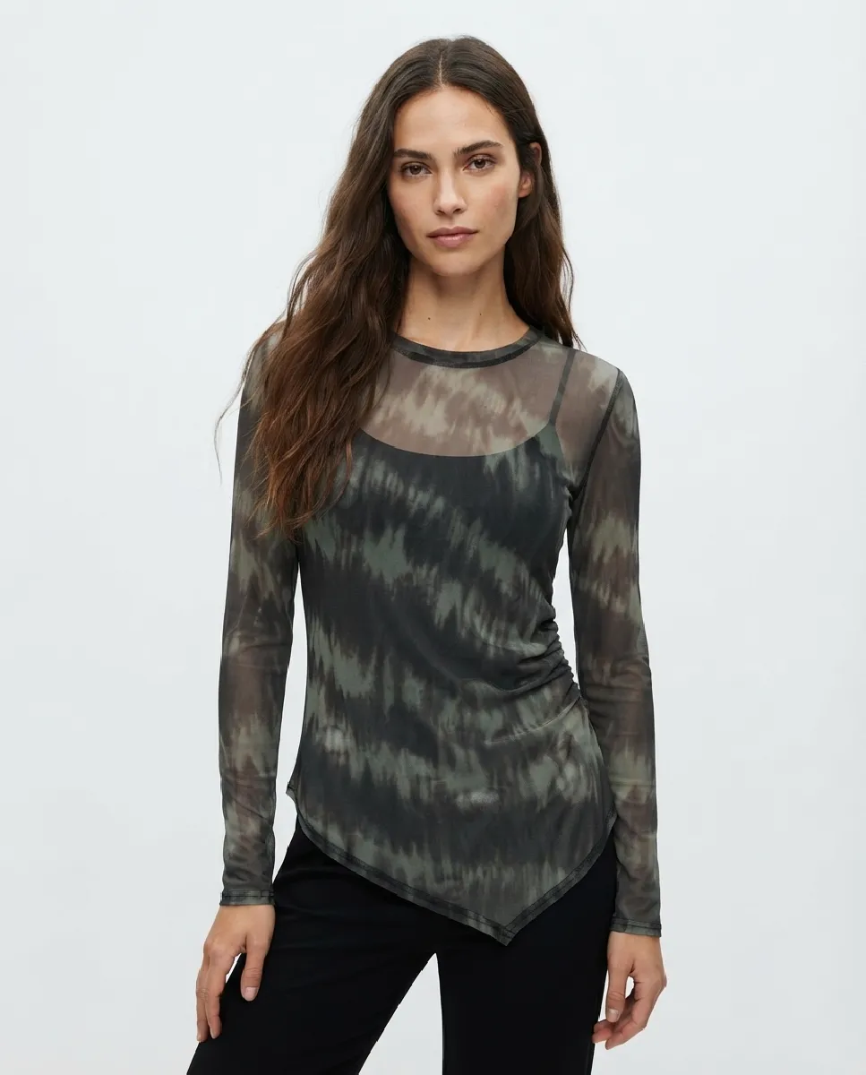 Camisa Enya de malla estampada | NÜ | RettoModaStils