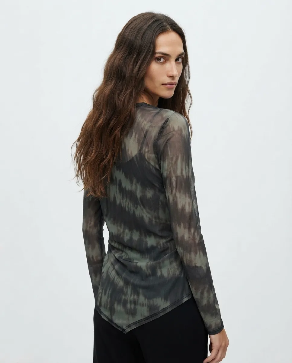 Camisa Enya de malla estampada | NÜ | RettoModaStils