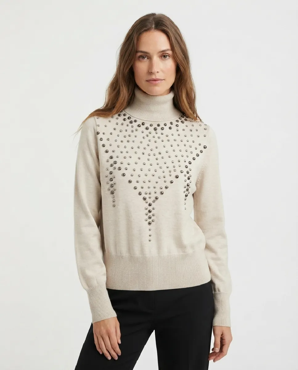 Jersey Eugenia de punto con tachuelas | NÜ | RettoModaStils