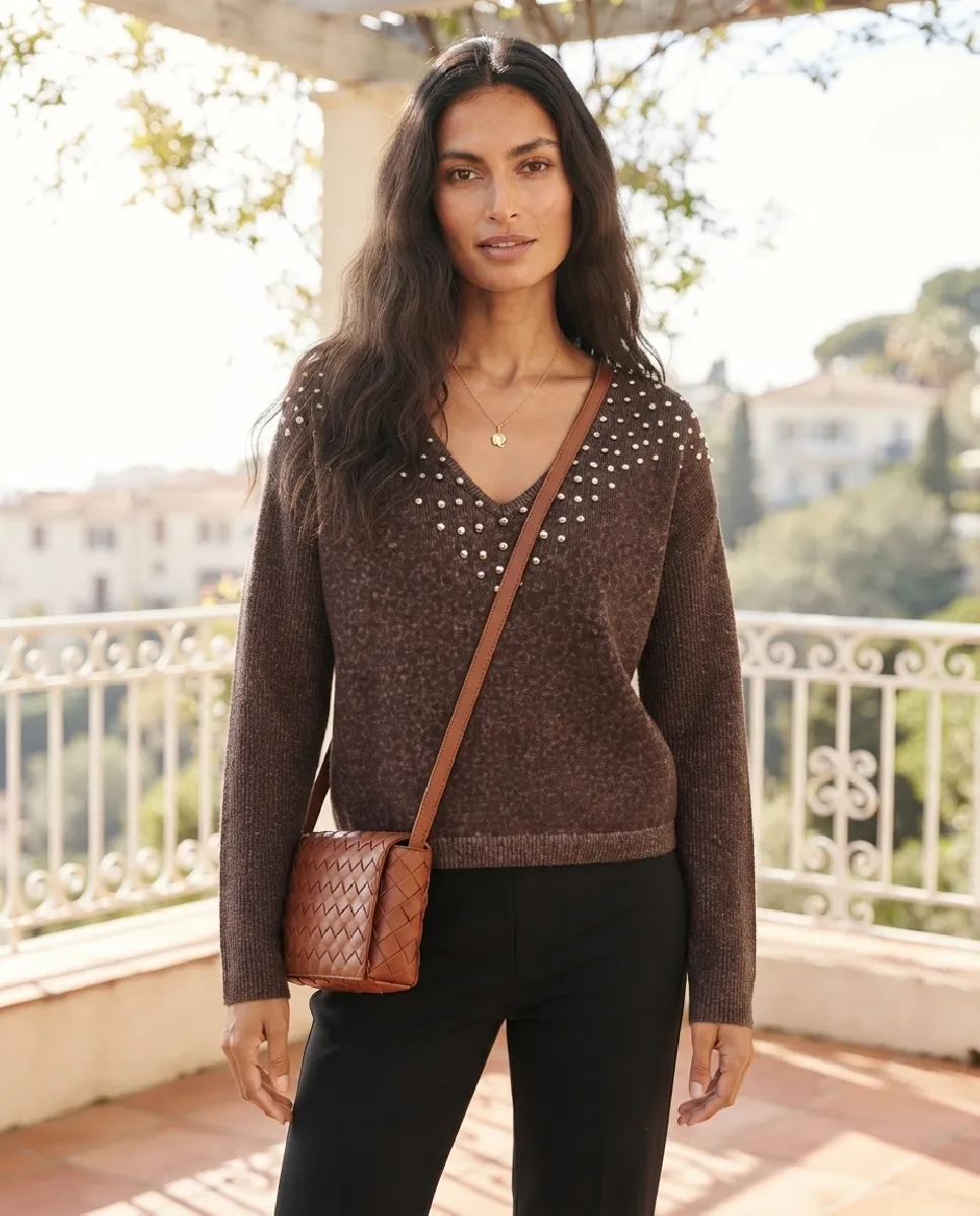 Jersey Eugenia de punto con tachuelas | NÜ | RettoModaStils