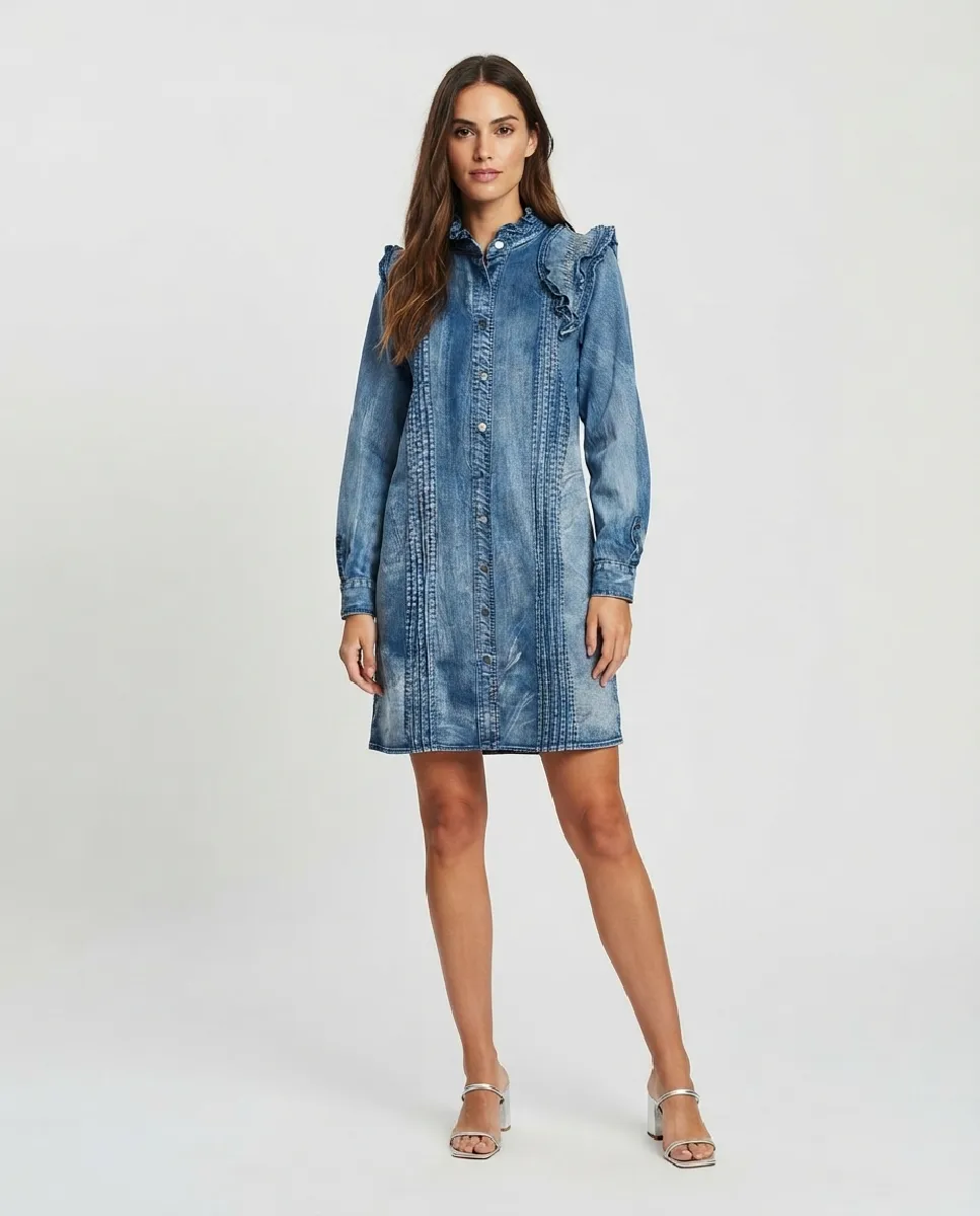 Vestido Evren camisero de denim | NÜ | RettoModaStils