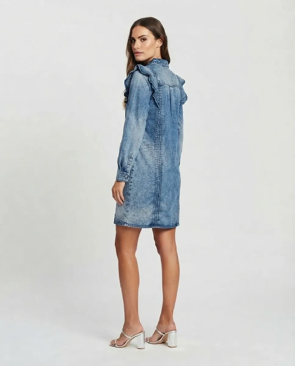 Vestido Evren camisero de denim | NÜ | RettoModaStils