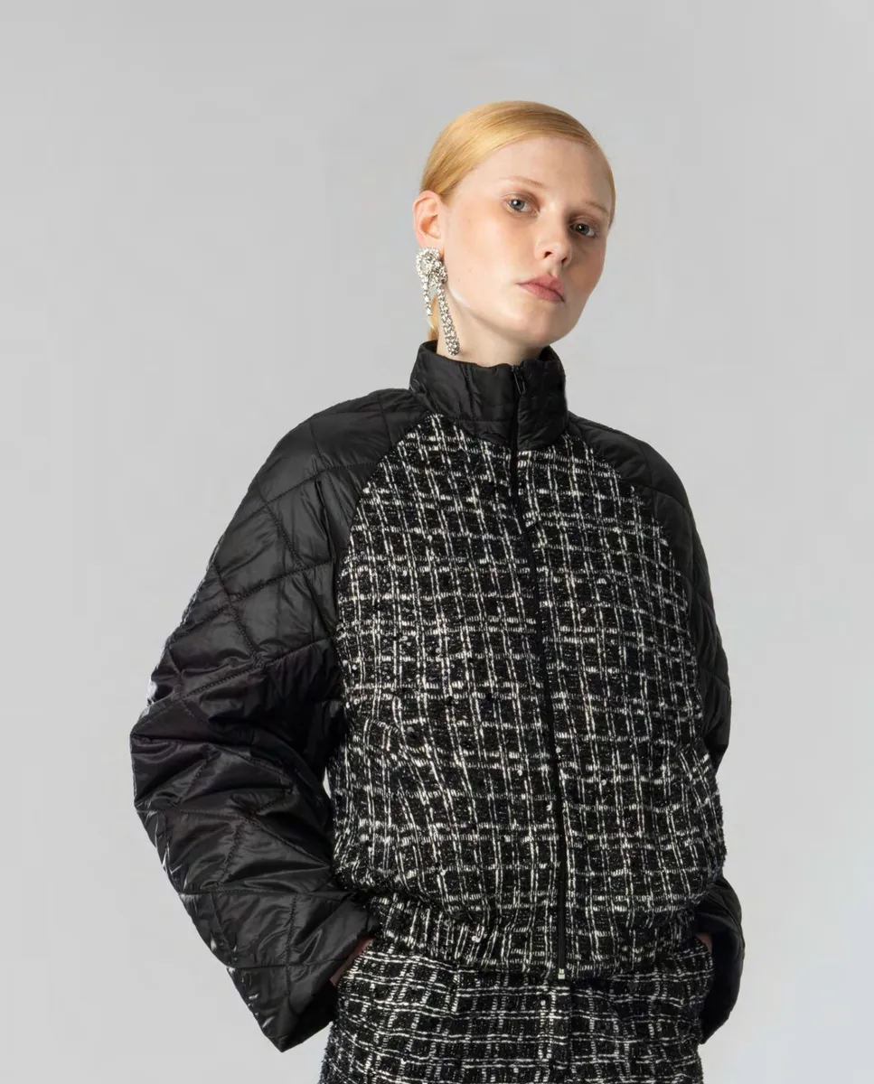 Chaqueta acolchada con tejido de cuadros | Moutaki | RettoModaStils