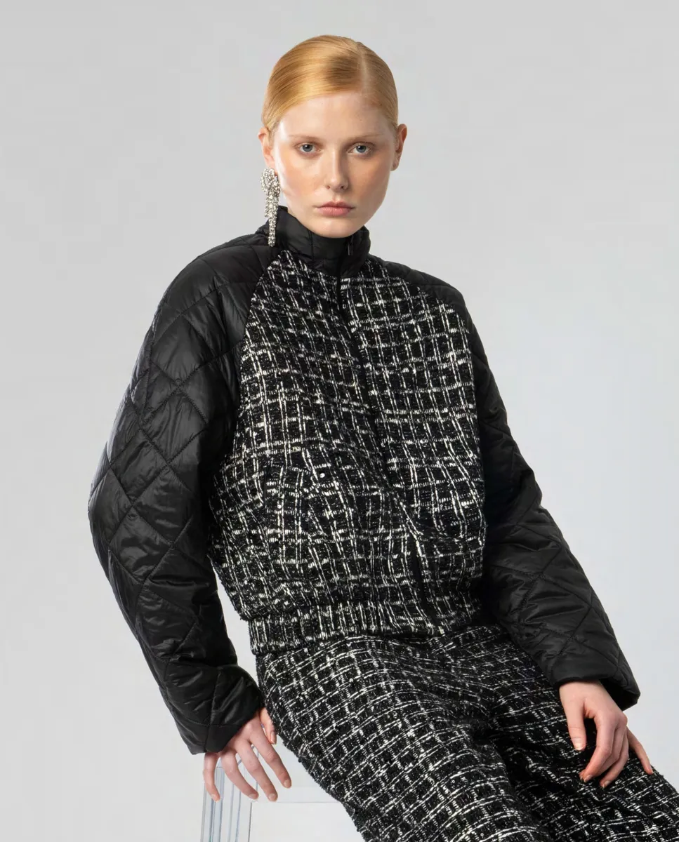 Chaqueta acolchada con tejido de cuadros | Moutaki | RettoModaStils