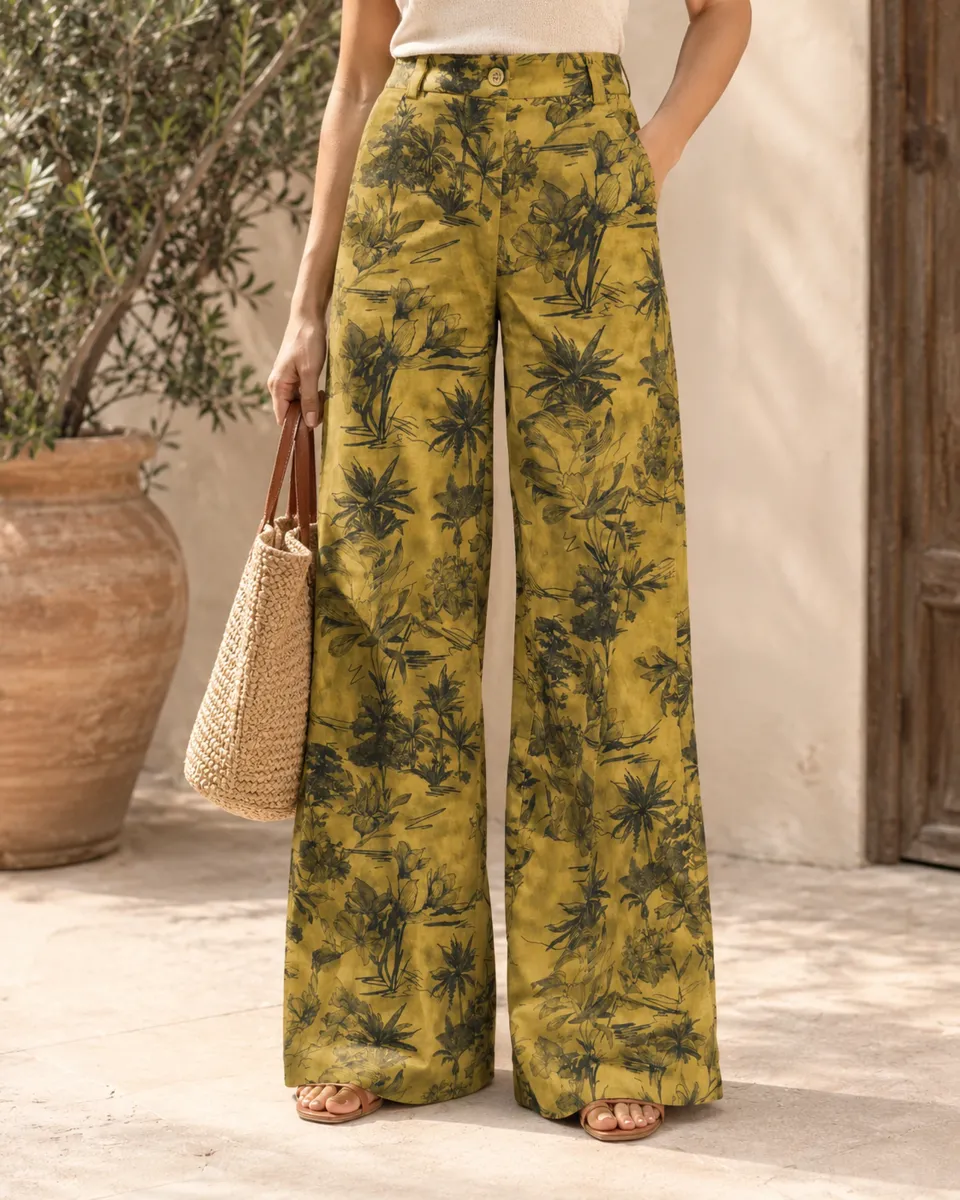 Pantalón estampado de palmeras | Moutaki | RettoModaStils