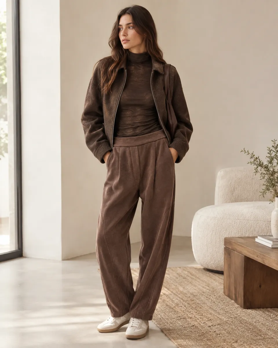 Pantalon de talle alto y corte relajado | Moutaki | RettoModaStils