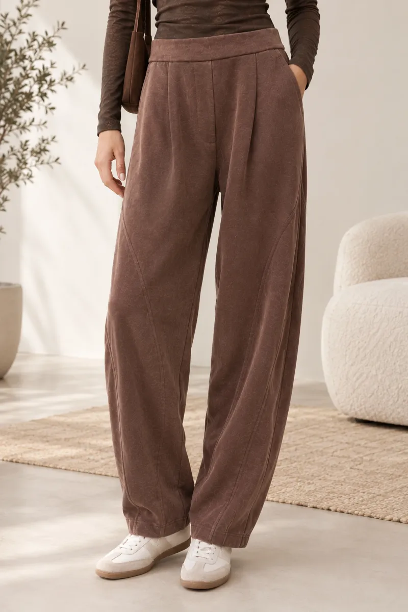 Pantalon de talle alto y corte relajado | Moutaki | RettoModaStils